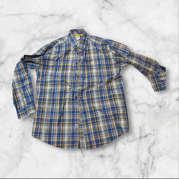 Cinch Other - Cinch medium blue yellow button up